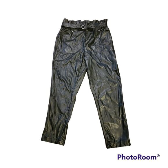 New York & Company Faux Leather Pants. Size L. - Picture 1 of 6